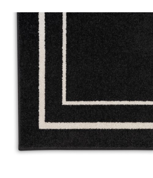 Nourison Nourison Essentials Area Rug Nourison Nourison Essentials Area Rug NRE02 Black Ivory