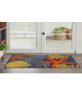 Nourison Aloha Navy Multicolor ALH24 2 ft. 8 in. X 4 ft. Rectangle Rug