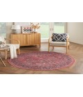 Nicole Curtis Machine Washable Series 1 Brick Rug SR102 7 ft. 10 in. Round - Rugs Town Nicole Curtis Machine Washable Series 1 Brick SR102 7 ft. 10 in. Round Rug