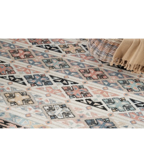 Nourison Washable Decor Ivory Multicolor Rug WSD05 7 ft. 10 in. X 10 ft. Rectangle - Rugs Town Nourison Washable Decor Ivory Multicolor WSD05 7 ft. 10 in. X 10 ft. Rectangle Rug