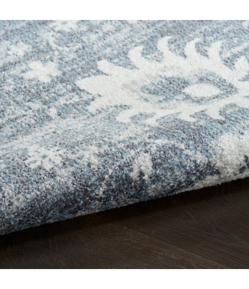 Nourison Astra Machine Washable Denim ASW19 2 ft. 2 in. X 8 ft. Rect. Rug