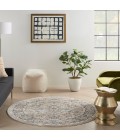 Nourison Quarry Beige Grey QUA05 4 ft. X Round Rug