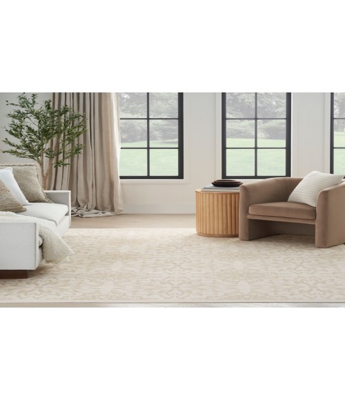 Nourison Jubilant Ivory Beige JUB06 6 ft. X 9 ft. Rectangle Rug