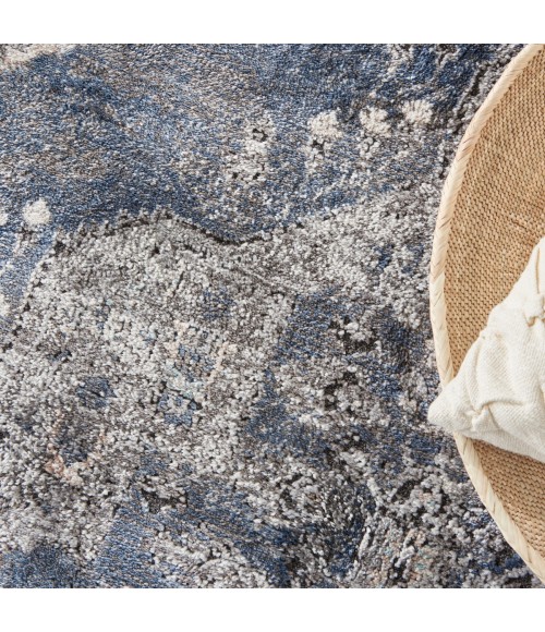 Kathy Ireland American Manor Area Rug AMR02 Blue 5'3" x 7'3"