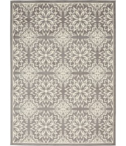 Nourison Jubilant - Jub06 Ivory Grey Area Rug 5 ft. 3 X 7 ft. 3 Rectangle