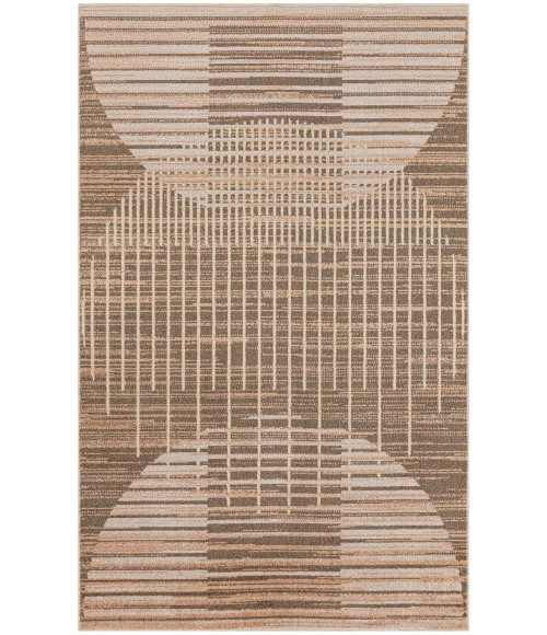 Nourison Astra Machine Washable Latte ASW03 3 ft. 3 in. X 5 ft. Rectangle Rug