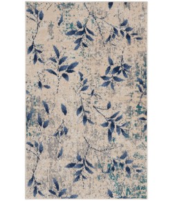 Calvin Klein River Flow RFV03 Beige Navy 3 ft. 2 in. X 5 ft. Area Rug