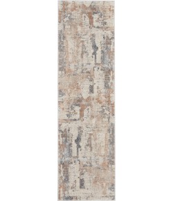Nourison Rustic Textures - Rus06 Beige Grey Area Rug 2 ft. 2 X 7 ft. 6 Rectangle