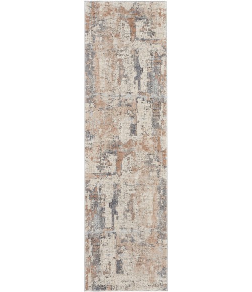 Nourison Rustic Textures Runner Area Rug RUS06-Beige/Grey