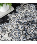 Nourison Passion Area Rug PSN03 Black Ivory 5'3" x 7'3"