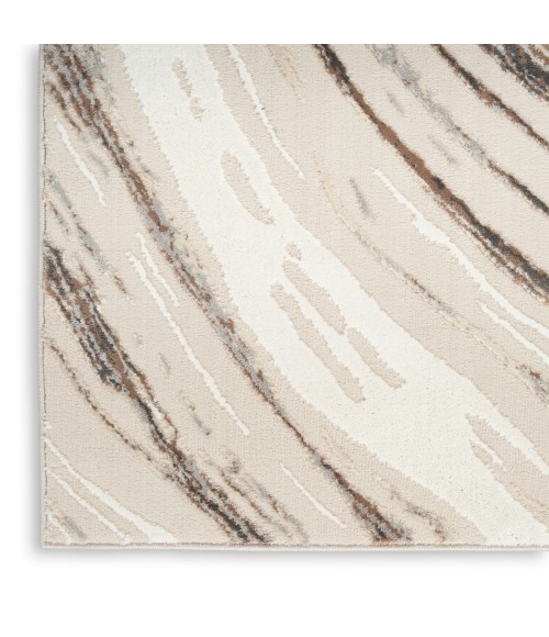 Nourison Sustainable Trends Beige Grey SUT05 6 ft. X 9 ft. Rect. Rug