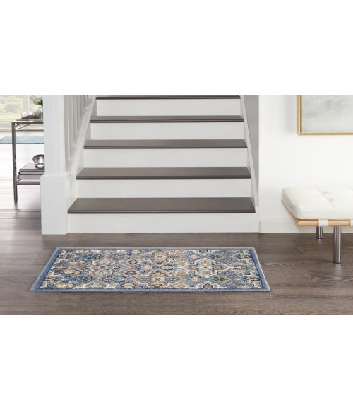 Nourison Allur Light Blue ALR03 2 ft. X 3 ft. Rectangle Rug