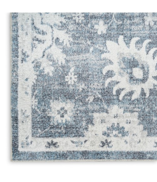 Nourison Astra Machine Washable Denim ASW19 6 ft. 7 in. X 9 ft. Rect. Rug