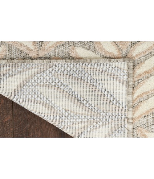 Nourison Aloha Ivory Grey ALH35 2 ft. 8 in. X 4 ft. Rectangle Rug