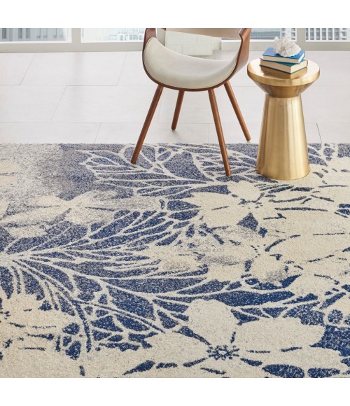Nourison TRANQUIL Area Rug Nourison Tranquil Area Rug TRA08-Beige/Navy
