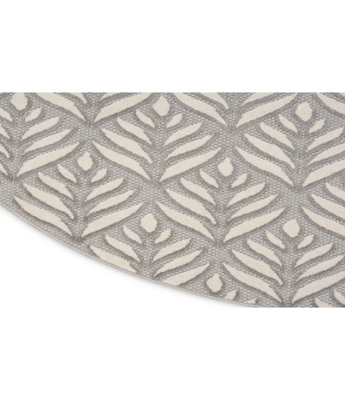 Nourison Aloha Grey ALH35 7’10” Round Rug