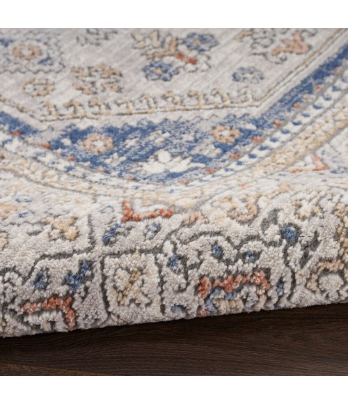Nicole Curtis Series 4 Area Rug SR403 Grey/Blue
