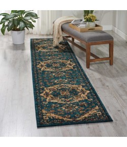Nourison 2020 - Nr206 Teal Area Rug 2 ft. 3 X 11 ft. Rectangle