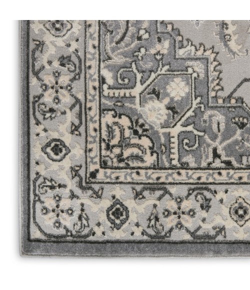 Nourison GRAND VILLA Area Rug Kathy Ireland Grand Villa Area Rug KI80-Grey
