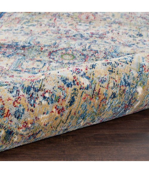 Nourison Ankara Global Area Rug Nourison Ankara Global Area Rug ANR15 Grey Navy