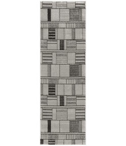 Nourison Home Nordic Black Grey NRC04 2 ft. X 6 ft. Rectangle Rug