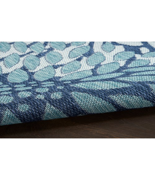 Nourison Garden Oasis Navy GOA06 6 ft. X 9 ft. Rectangle Rug