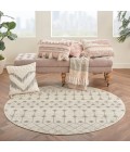 Nourison Grafix Round Area Rug GRF37-Ivory/Grey