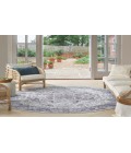 Nicole Curtis Machine Washable Series 1 Ivory Beige SR101 7 ft. 10 in. Round Rug