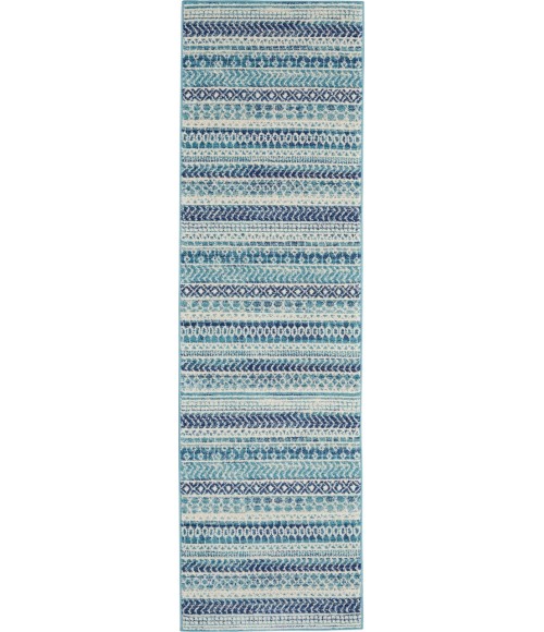 Nourison Passion Runner Area Rug PSN26-Navy Blue