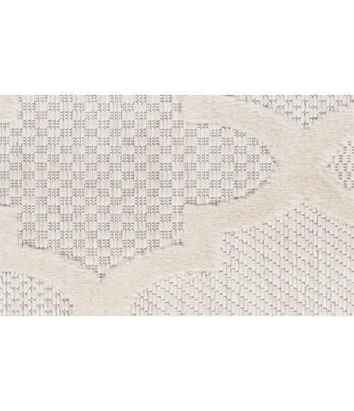 Nourison Easy Care Ivory White NES01 2 ft. X 6 ft. Rectangle Rug