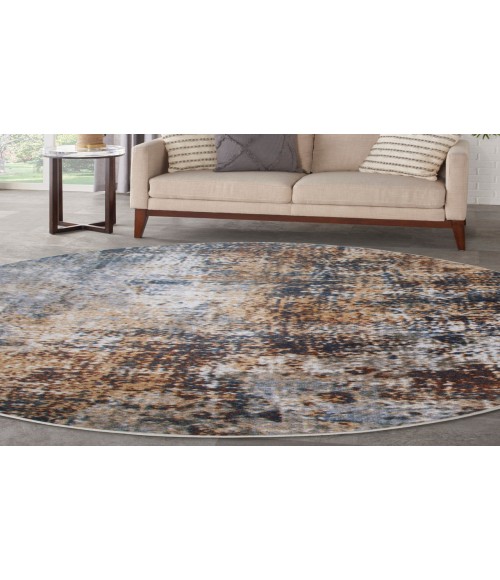 Nourison Astra Machine Washable Multicolor Rug ASW07 5 ft. 3 in. Round - Rugs Town Nourison Astra Machine Washable Multicolor ASW07 5 ft. 3 in. Round Rug