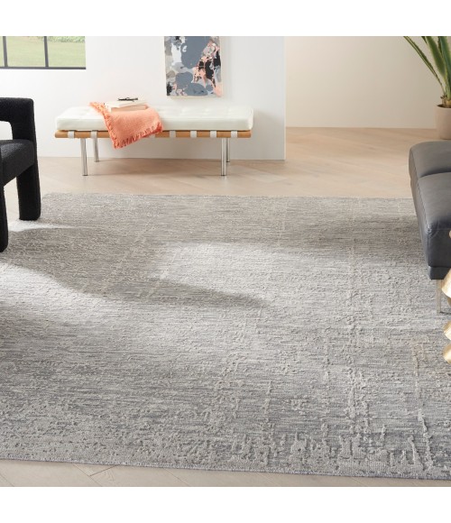 Nourison Luna Grey Silver LUN01 8 ft. X 10 ft. Rect. Rug