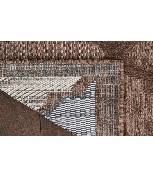 Nourison Easy Care Brown NES01 5 ft. X 7 ft. Rectangle Rug