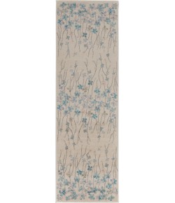 Nourison Tranquil(Traql) - Tra04 Ivory Area Rug 2 ft. 3 X 7 ft. 3 Rectangle