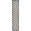 Nourison Home Aloha ALH26 Black White 2 ft. 3 in. X 10 ft. Area Rug