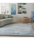 Nourison Prismatic Area Rug PRS19 Seafoam/Silver 7'9" x 9'9"