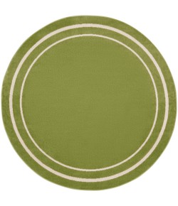 Nourison Essentials - Nre02 Green Ivory Area Rug 4 ft. X Round