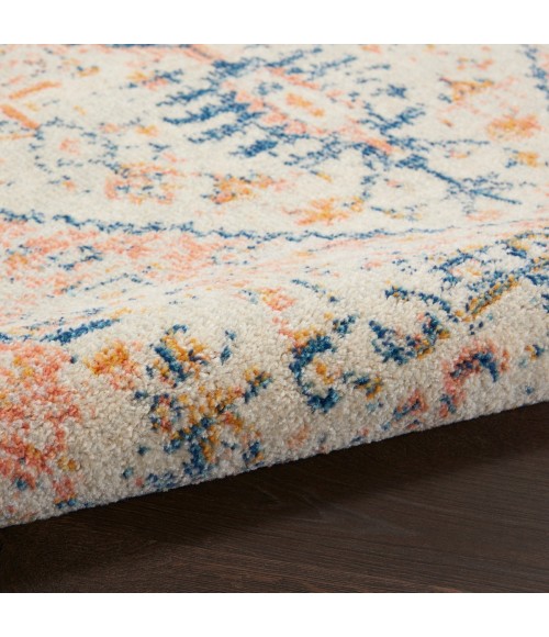 Nourison Tranquil Area Rug TRA06 Ivory/Multicolor 2' x 4'