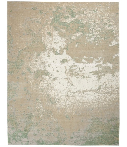 Nourison Twilight Area Rug TWI06 Ivory Green 7'9" x 9'9"