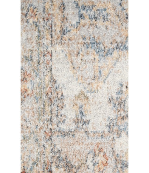 Nourison Astra Machine Washable Grey Multicolor ASW12 2 ft. X 6 ft. Rectangle Rug