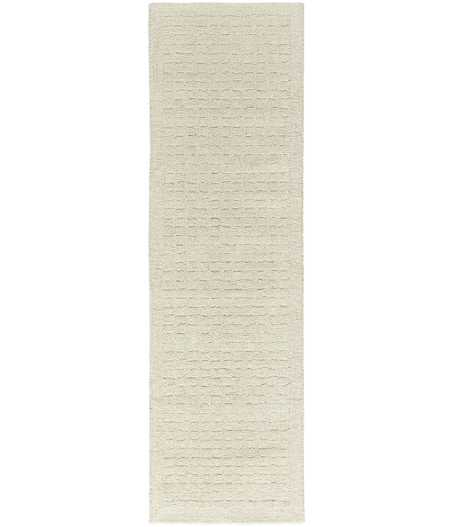 DKNY Pure Grids Ivory Beige PGR01 8 ft. Rect. Rug