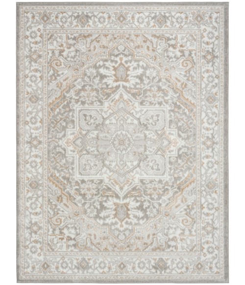 Nourison Dekor Light Grey DEK08 5 ft. 3 in. X 7 ft. Rect. Rug