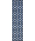 Nourison Reversible Indoor Outdoor Blue RVB01 2 ft. X 6 ft. Rect. Rug