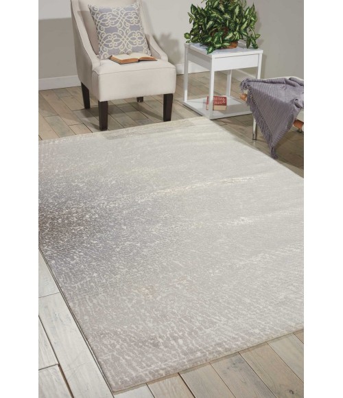 Nourison Twilight Area Rug TWI12 Ivory/Grey 7'9" x 9'9"