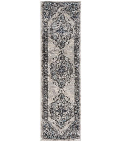 Kathy Ireland American Manor Area Rug AMR02 Grey 2'2" x 7'6"