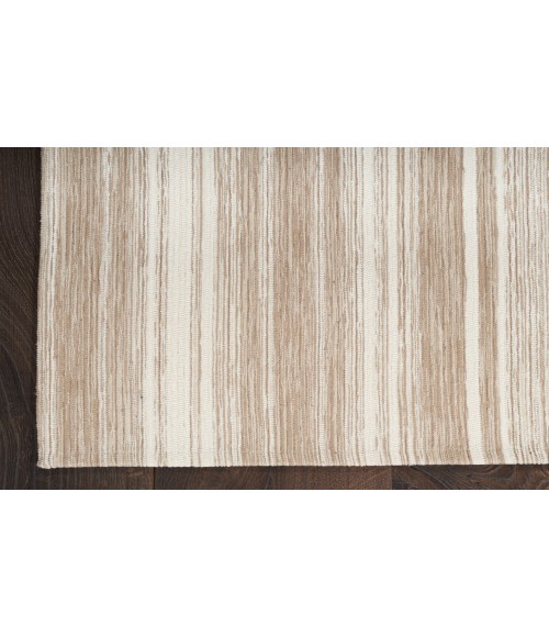 Nicole Curtis Lake Taupe Ivory WNC01 26 X 45 Rectangle Rug