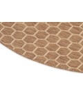 Nourison Reversible Indoor Outdoor Natural RVB01 8 ft. Round Rug