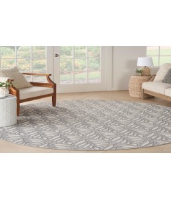 Nourison Aloha Grey ALH35 7’10” Round Rug