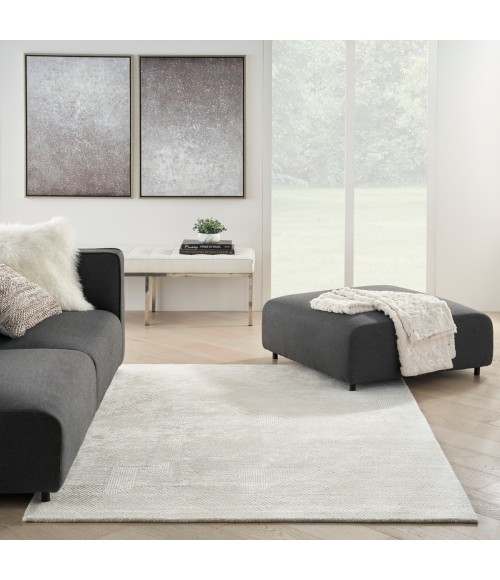 Michael Amini Ma30 Star Area Rug SMR01 Ivory 5'3" x 7'3"