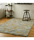 Nourison Symmetry Area Rug SMM05-Grey/Yellow